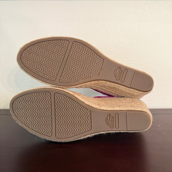 ABEO B.I.O Systems Delano Espadrille Wedge Suede Sandals in Fuchsia 10N - Picture 12 of 12